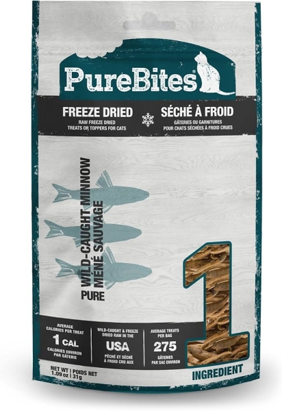 PureBites Freeze-Dried Minnow Cat Treats