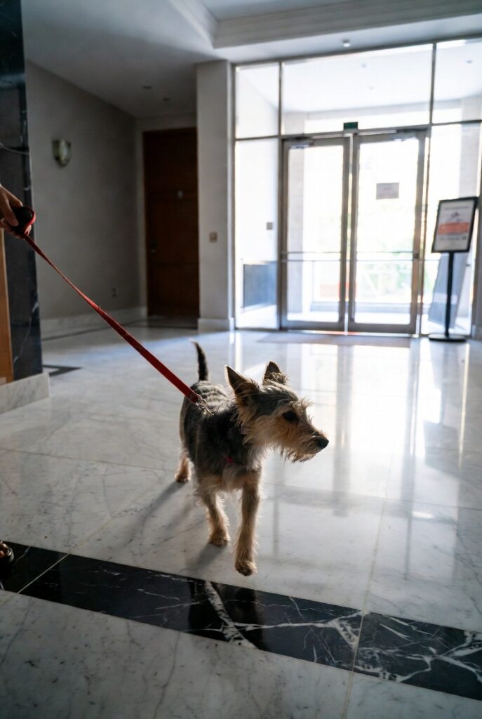 potty train a dog in an apartment urban dog training tips